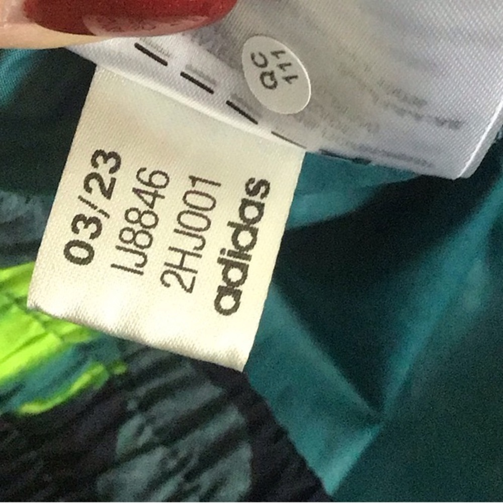 adidas Men's Future Icons Allover Print Pants Green Arctic Night Size Small - Picture 8 of 10
